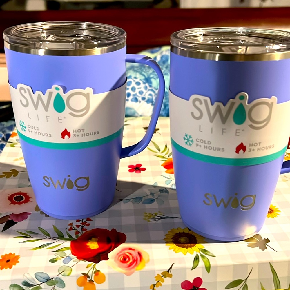 2 SWIG coffee cups NWT